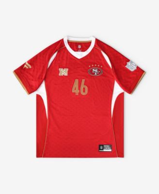 Men's Scarlet San Francisco 49ers Football x Football V-Neck Fan Jersey