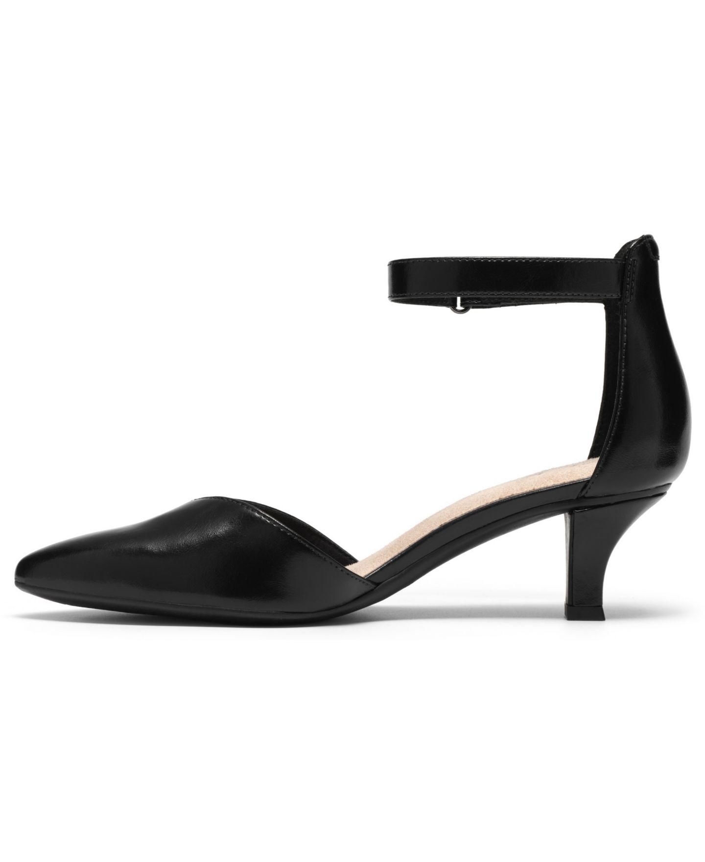 Женские туфли Clarks Collection Kepley Strap Pointed Toe, цвет: Чёрный кожаный — фото 6