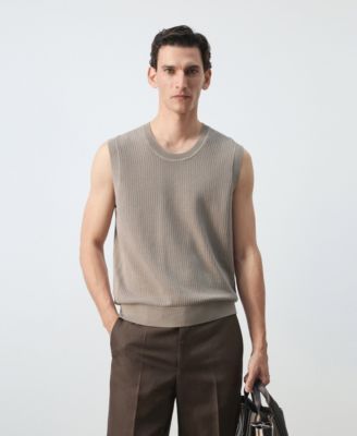 Men's Fine-Knit Vest