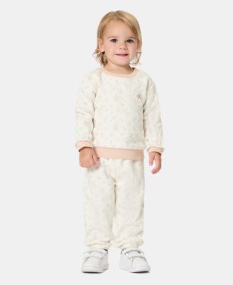 Baby Girls' Printed Sweatshirt and Jogger Pants, 2-Piece Set 