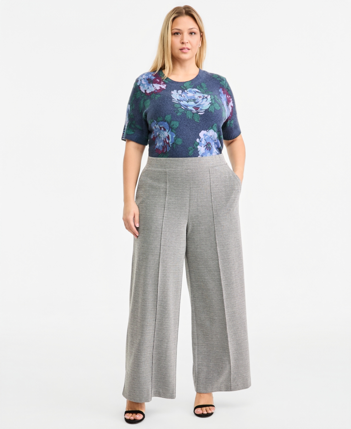Vince Camuto Plus Pull-On Wide-Leg Pants