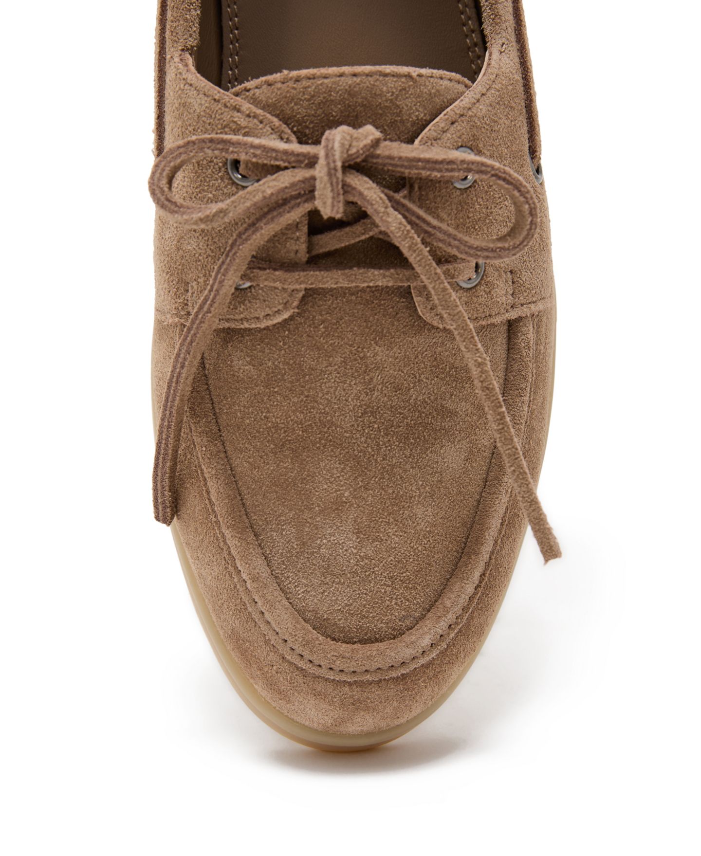 Женские туфли REISS Lola Suede Flat Boat — фото 4