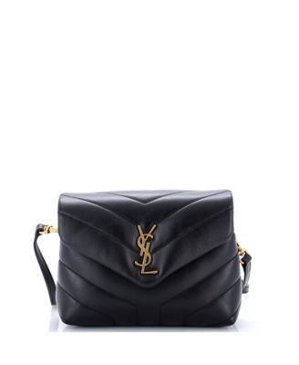 Toy Loulou Shoulder Bag Matelasse Chevron Leather