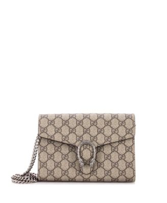 Small Dionysus Chain Wallet GG Coated Canvas