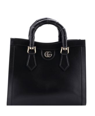 Small Diana NM Bamboo Handle Tote Leather