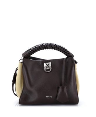 Small Iris Shoulder Bag Leather with Braided Detail