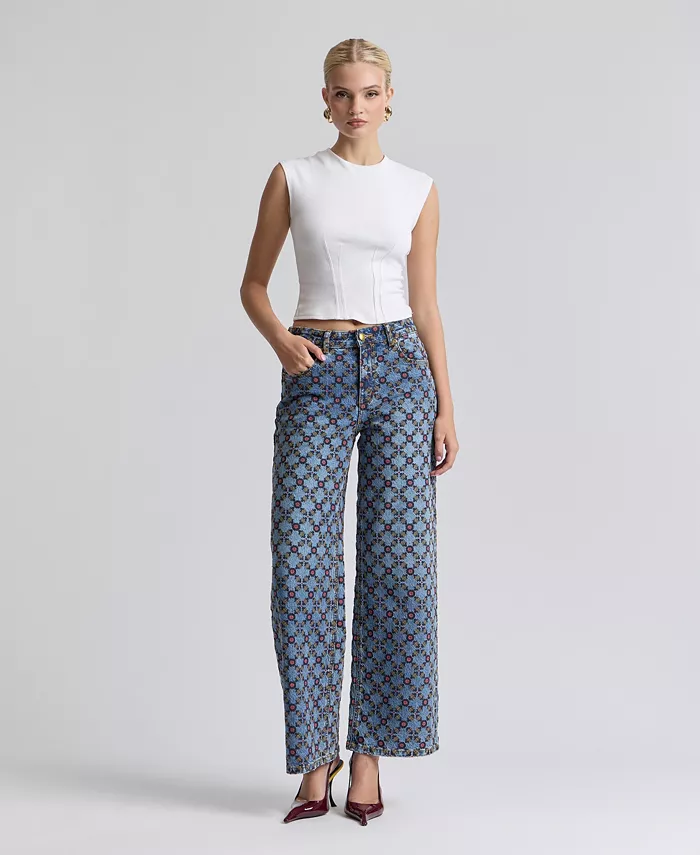 Women's Mid-Rise Wide-Leg Jeans - thumbnail 2