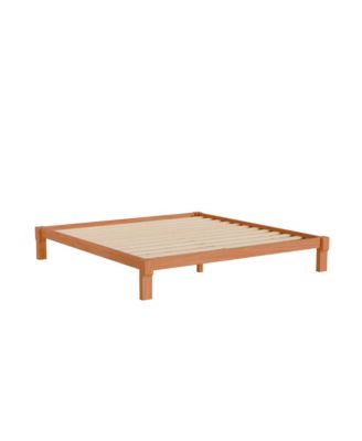 Kana Japanese Joinery Solid Wood Platform Bed Frame with Slat Support