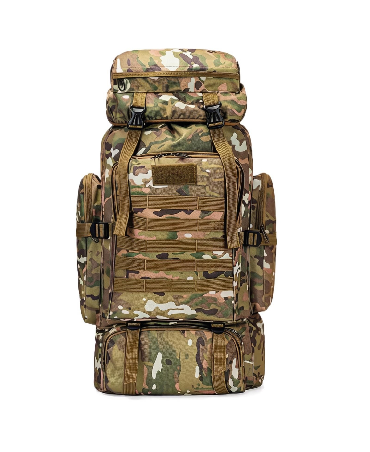 Piscifun Waterproof Lightweight Molle Tactical Backpack Large Capacity Outdoor Hiking Camping Rucksack