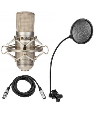 AS800 Wired XLR Low-Noise Large-Diaphragm FET Condenser Microphone