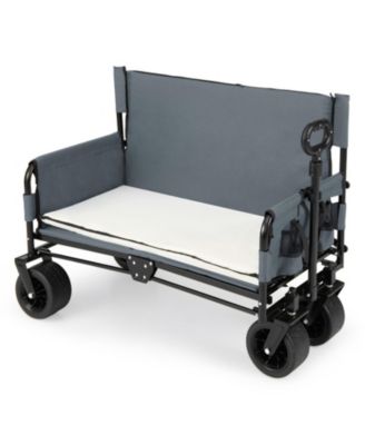2-in-1 Collapsible Beach Wagon Convertible to a Bench