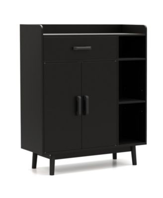 Free Standing Floor Storage Cabinet Cupboard Chest with 1 Drawer