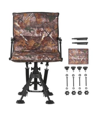 Height Adjustable Hunting Chair with 360 Degree Silent Swivel
