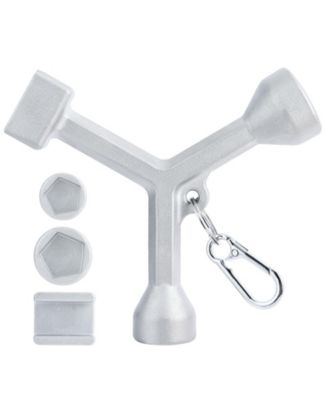 304 Stainless Steel Meter Curb Box Key Wrench Pentagon Bolts Pit Cover Water Valve Shut Off Tool