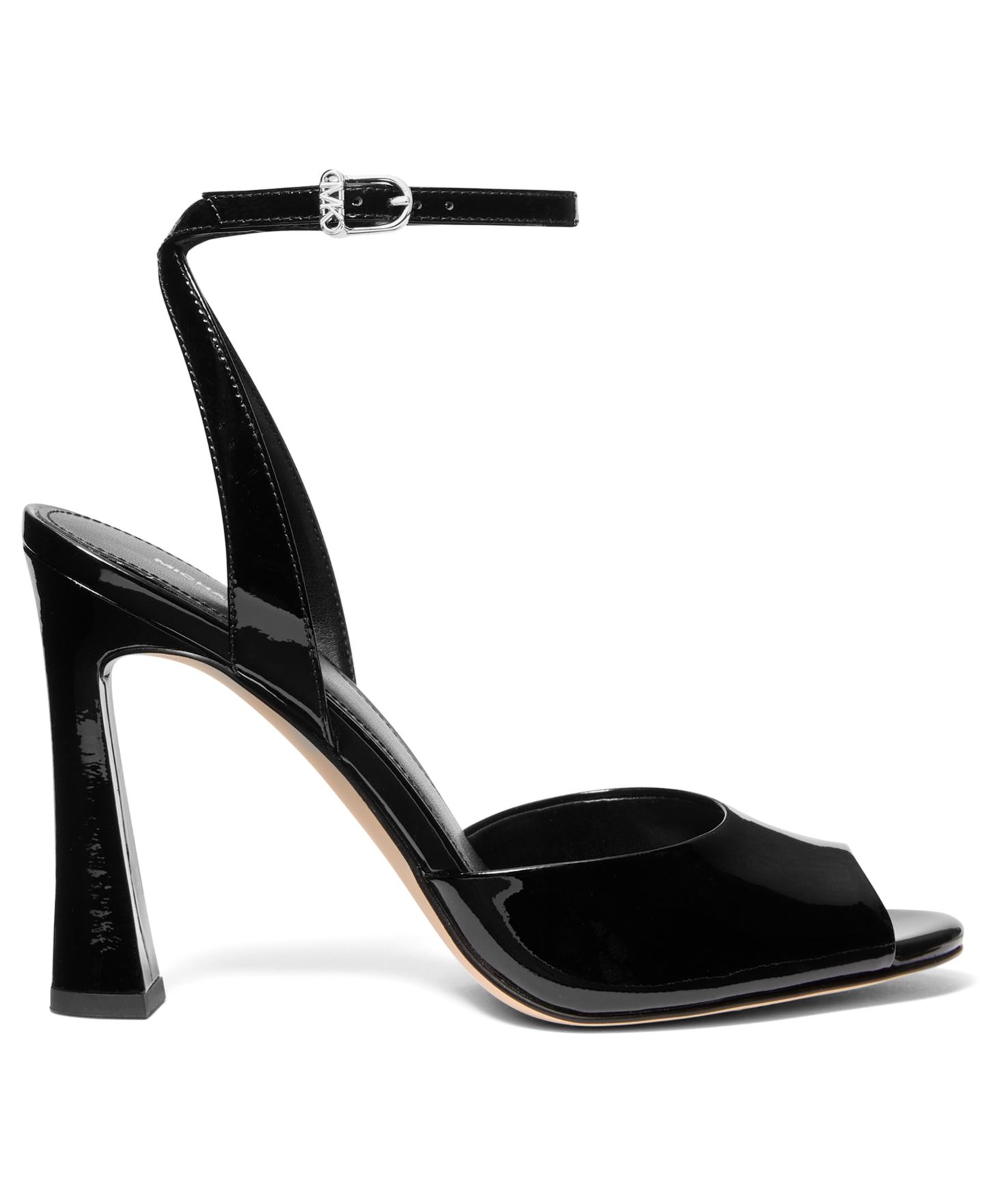 Женские сандалии Michael Kors Rosie Peep Toe High, цвет: Чёрный лаковый — фото 2