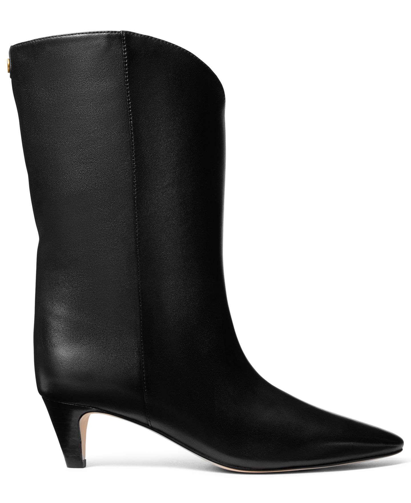Женские ботинки Michael Kors Daniela Slip-On Mid, цвет: Чёрный кожаный — фото 3