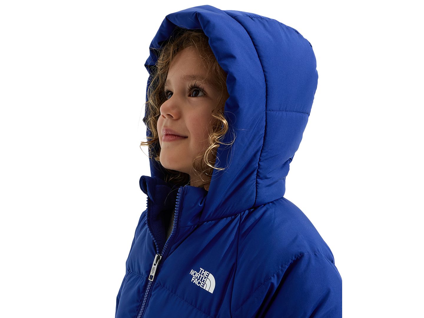 Детская куртка The North Face Down Fleece-Lined Insulated Parka, цвет: Насыщенный синий — фото 4