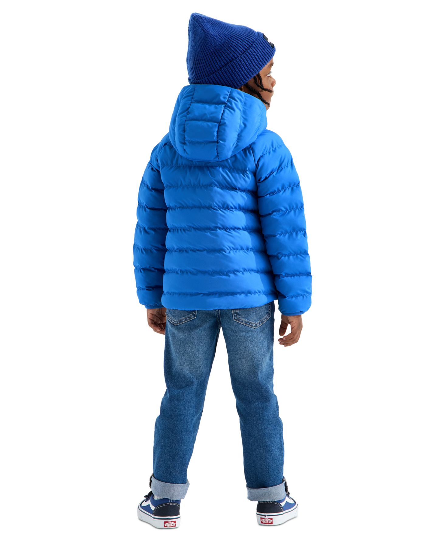 Детская куртка The North Face Reversible Perrito Hooded, цвет: Синий — фото 7