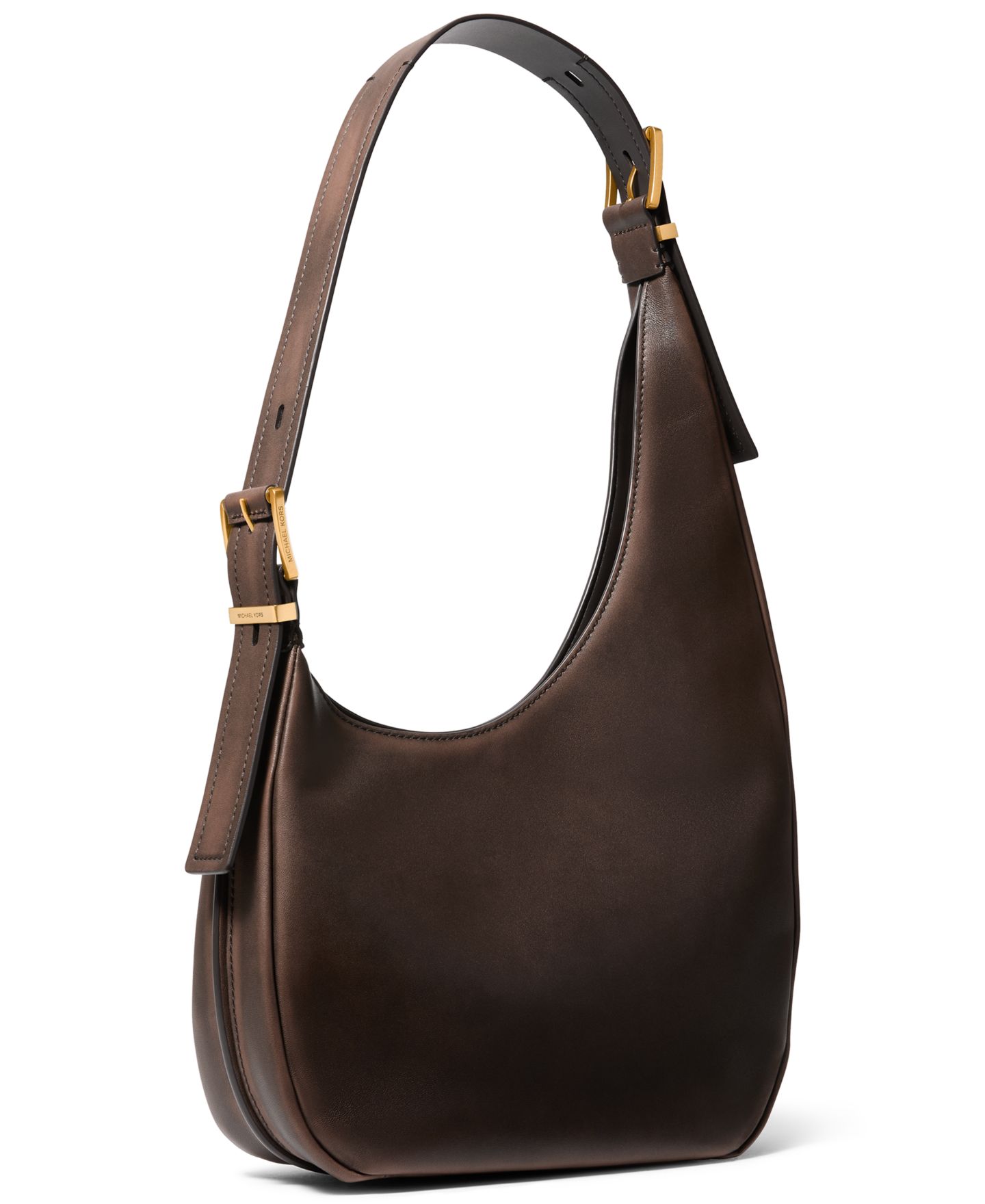 Женская сумка Michael Kors Nolita Medium Asymmetrical Shoulder Handbag, цвет: Шоколадный — фото 3