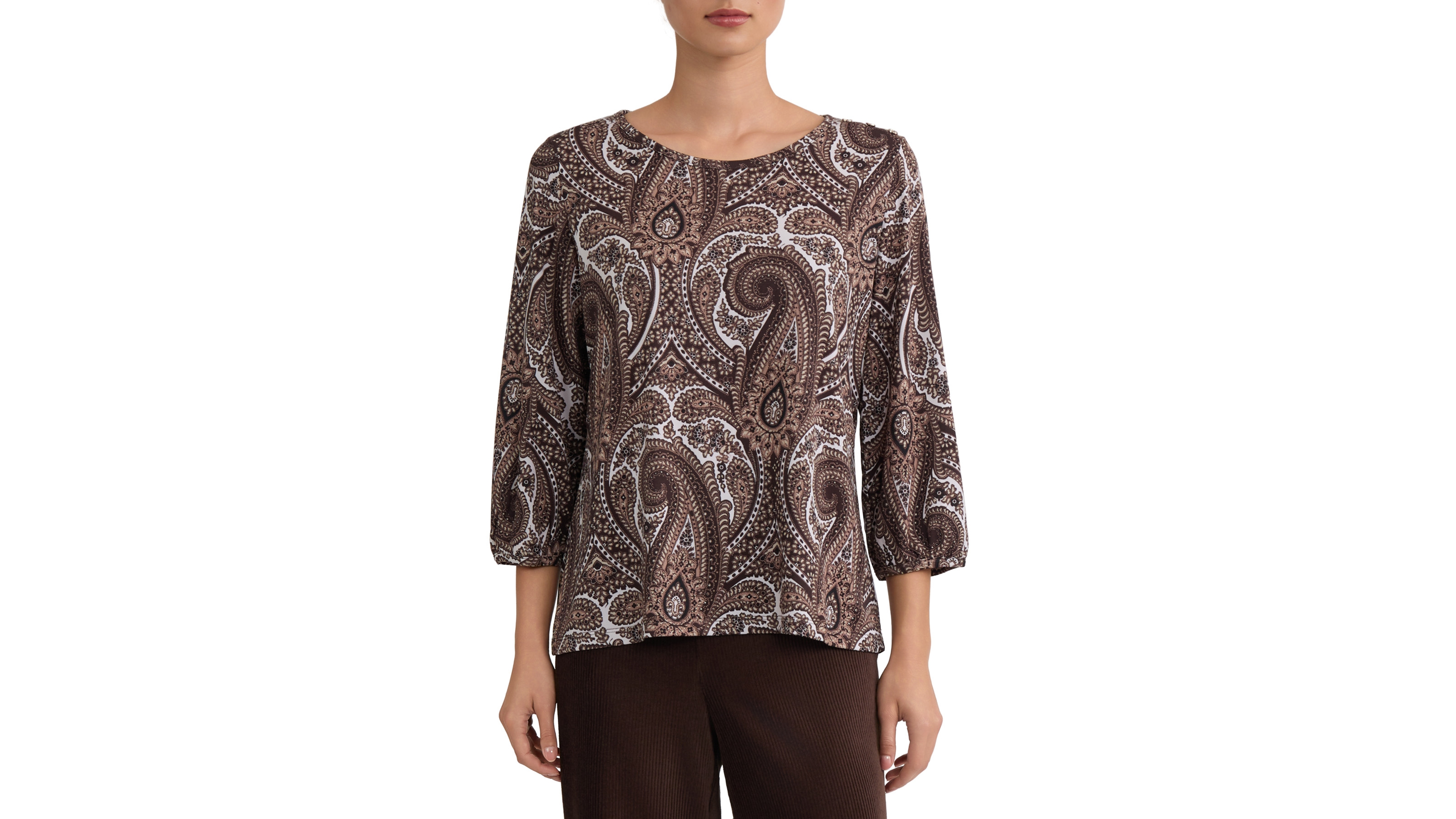 Jones New York Women's Round Neck Top