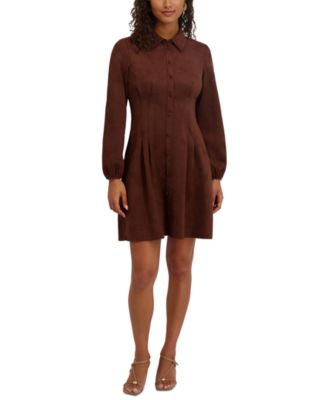 Women's Collared Long-Sleeve Dress