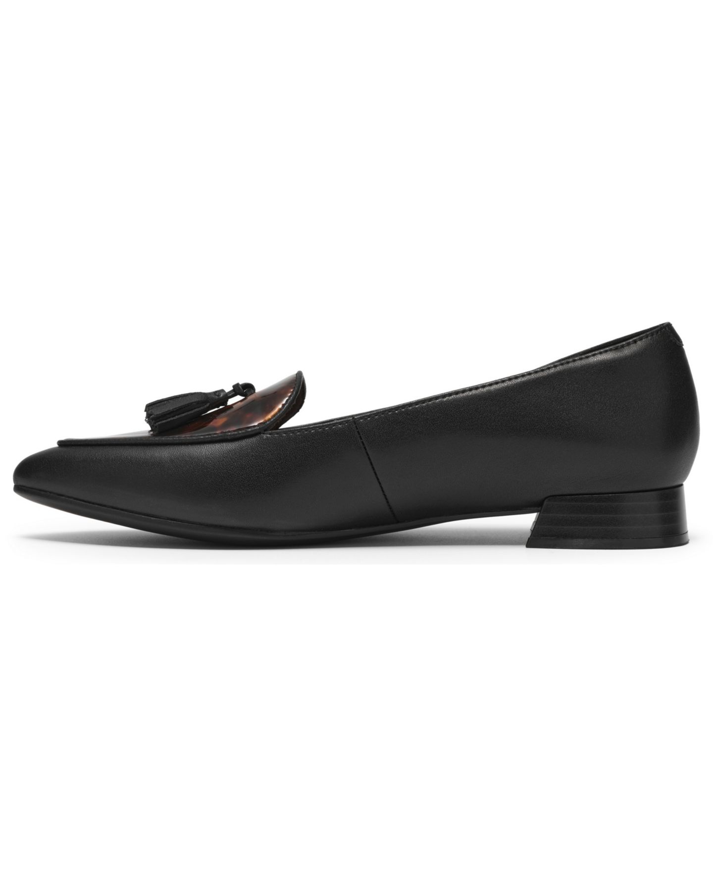 Женские балетки-слипоны Clarks Natalyn Quartz, цвет: Чёрный разноцветный кожаный — фото 6