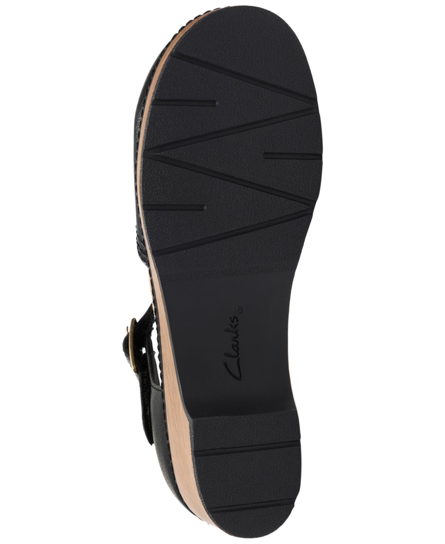 Женские сабо Clarks Paizlee Leah Buckle, цвет: Чёрный кожаный — фото 5