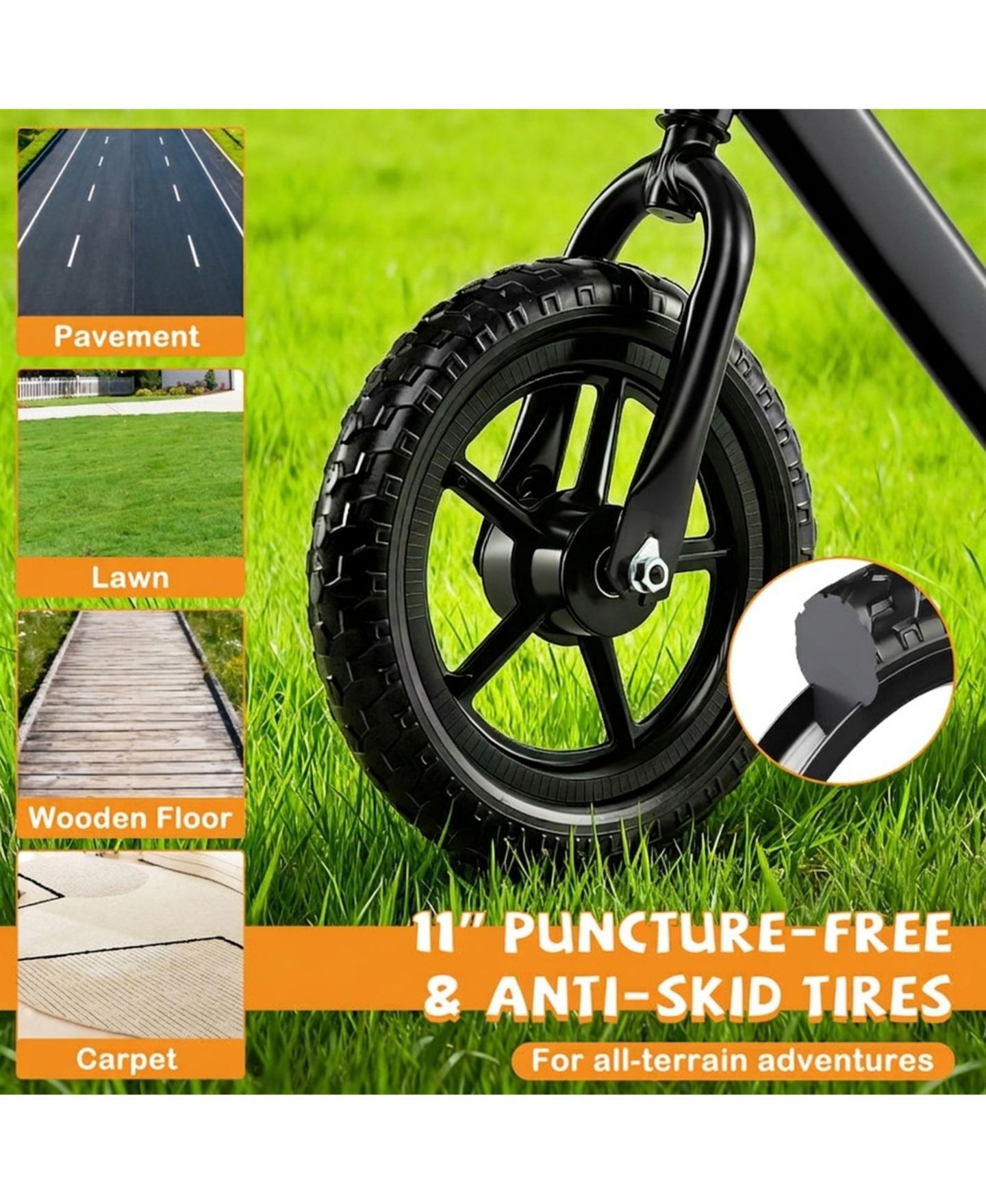 Детская игрушка SUGIFT Lightweight Toddler No-Pedal Balance Bike, Ages 2-5, цвет: Чёрный — фото 8