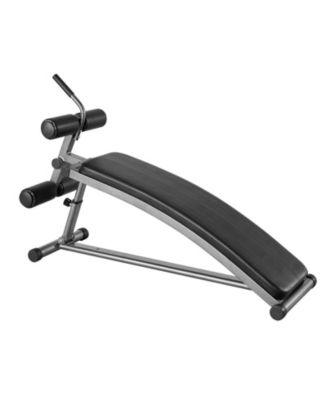 Curved Decline Sit Up Ab Bench with Reverse Crunch Handle