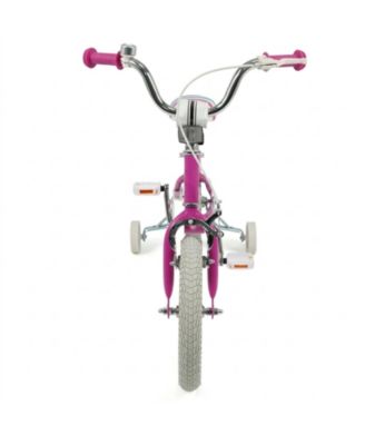 14-Inch Kids Bike with Adjustable Handlebar, Dual Brakes & Removable Training Wheels, 110 lbs, Ages 3-5