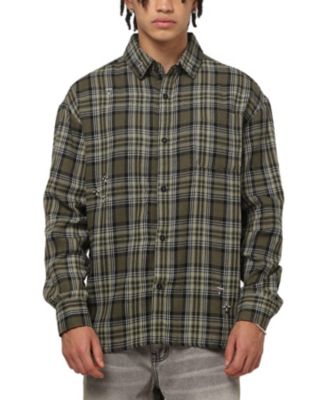 Men's Credo Plaid Long Sleeve Button Up Shirt