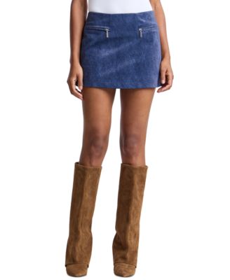 Women's Corduroy A-Line Mini Skirt