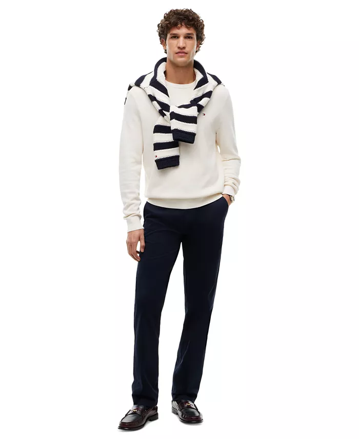 Men's Essential Texture Cotton Crewneck Sweater - thumbnail 10