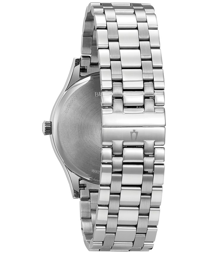 Bulova Men's Stainless Steel Bracelet Watch 40mm 96B261 Macy's