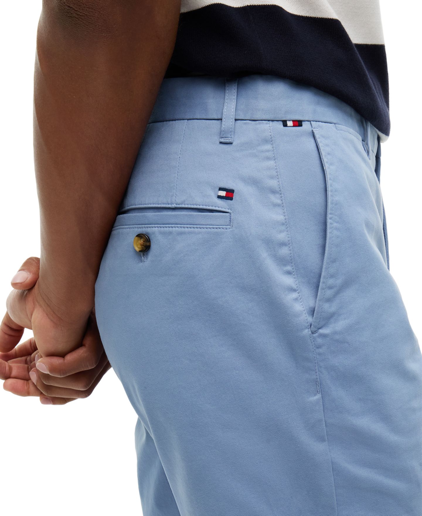 Мужские шорты Tommy Hilfiger Dover Essential Twill 8" Shorts, цвет: Синий — фото 3