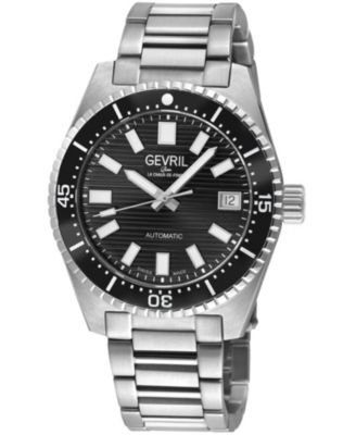 Men's Swiss Made Atlantic Avenue Swiss Automatic Silver Stainless Steel Bracelet Watch