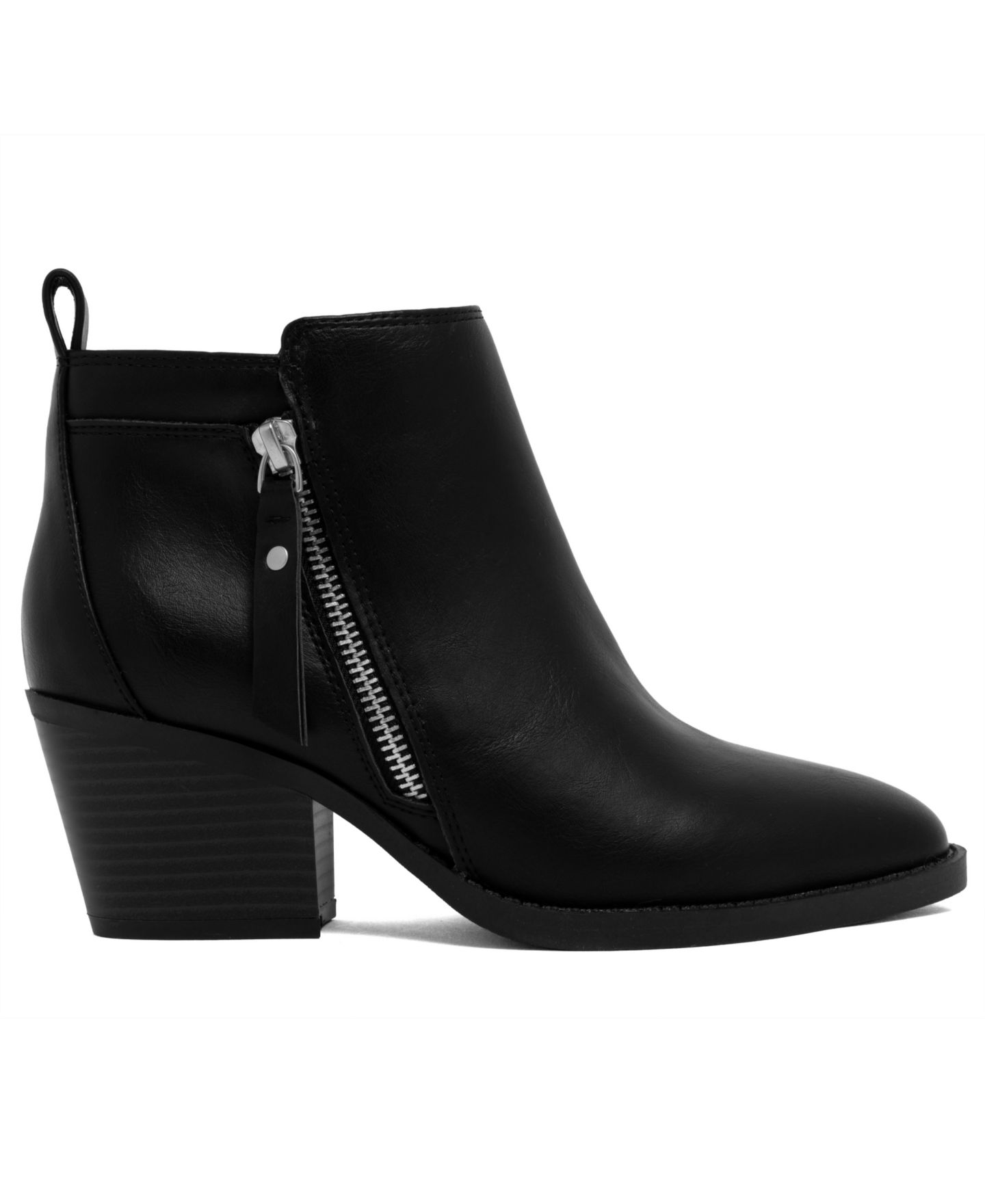 Женские ботинки Sugar Echoes Almond Toe Casual Booties, цвет: Чёрный — фото 2