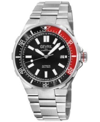 Men's Swiss Made Ticonic Swiss Automatic Silver Stainless Steel Bracelet Watch