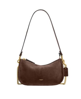 Waverly Small Suede Shoulder Handbag