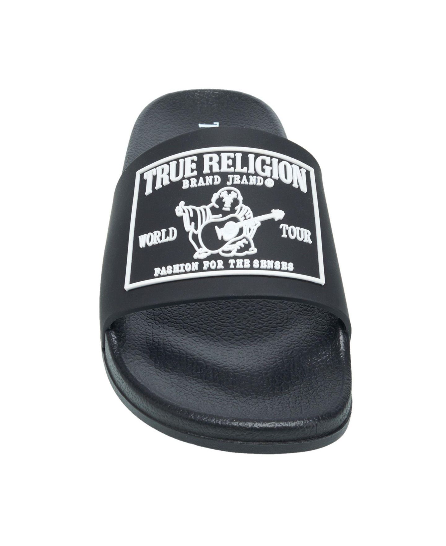 Сандалии True Religion Kendrick Wording Slide для мальчиков, цвет: Чёрный — фото 4