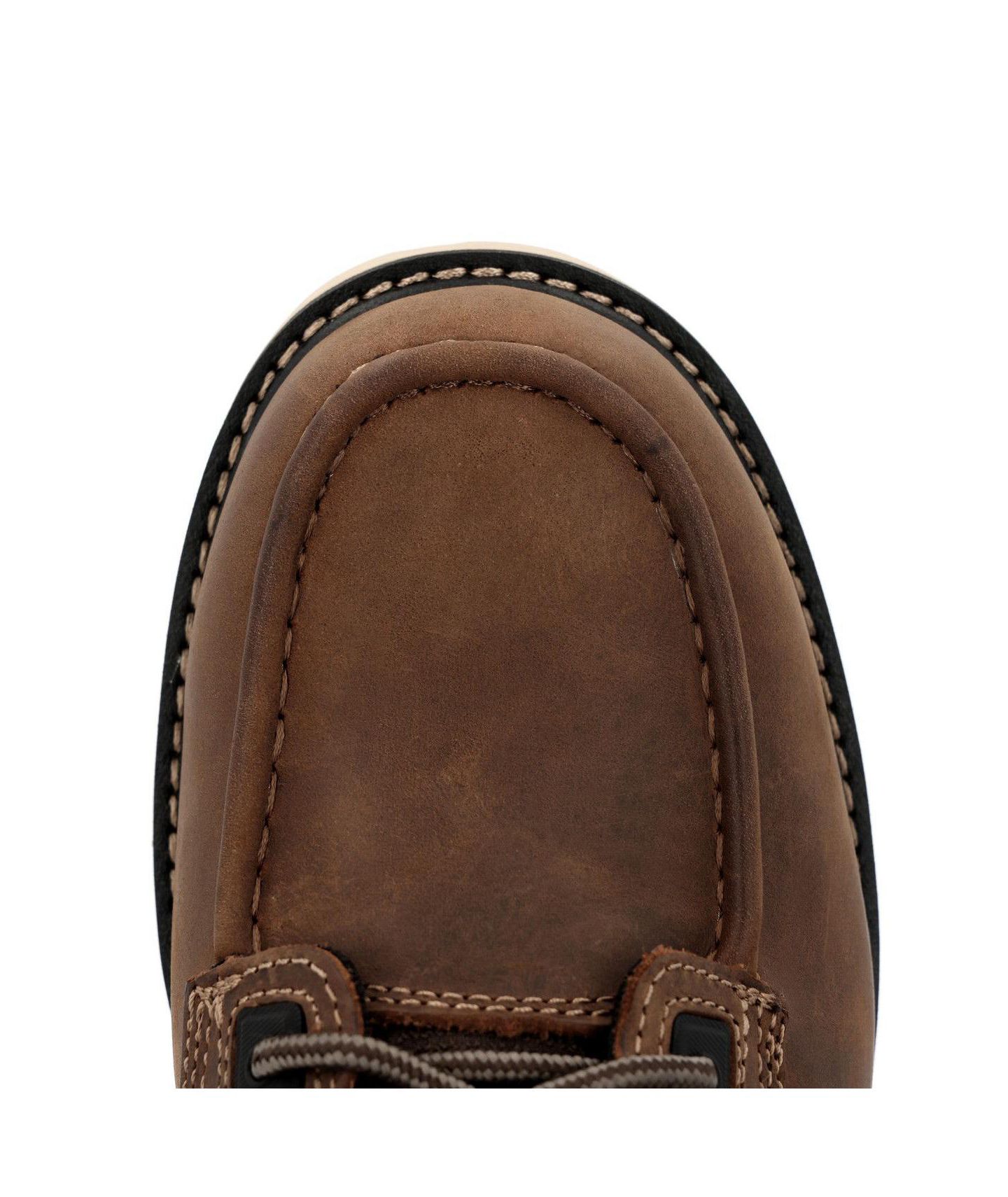 Мужские ботинки GEORGIA BOOT 6" Carbon Flex Wedge Waterproof Moc-Toe Work Boot, цвет: Коричневый — фото 4