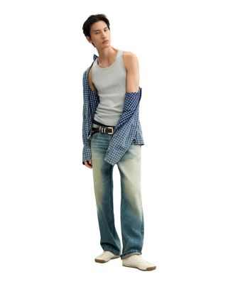 Men's Plain denim trousers