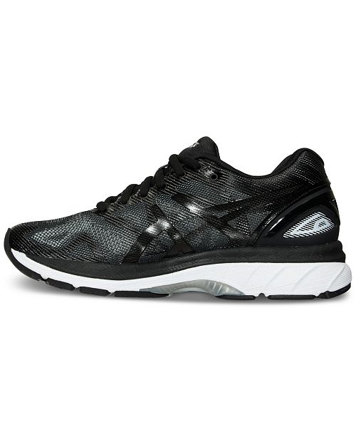 womens asics gel nimbus 19 black
