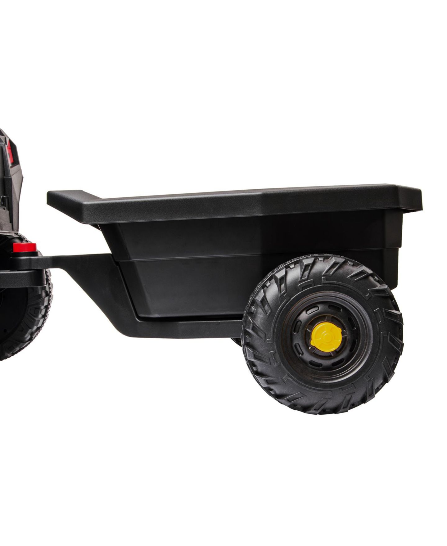 Детская игрушка homfan 12V Ride-On Trailer with Locking Hitch Pin, 24.02" x 17.72" x 9.45", 30 pounds, Ages 3-8, цвет: Чёрный — фото 3