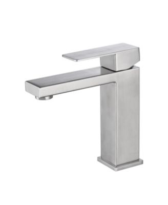 Single Handle Waterfall Spout Bathroom Faucet for Vanity Sink 