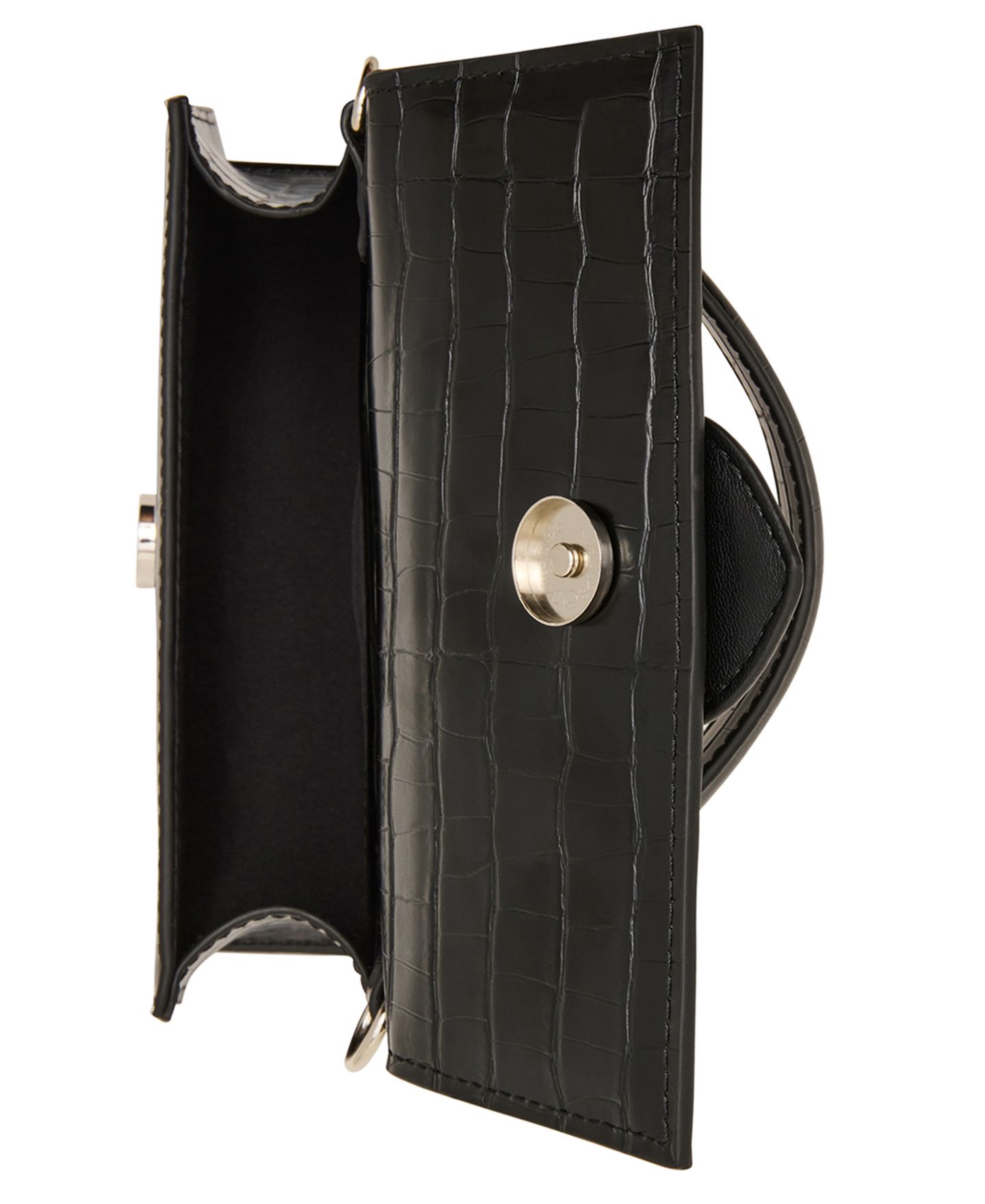 Женская сумка Steve Madden Mishell Mini Top Handle Satchel Handbag, цвет: Чёрный — фото 4