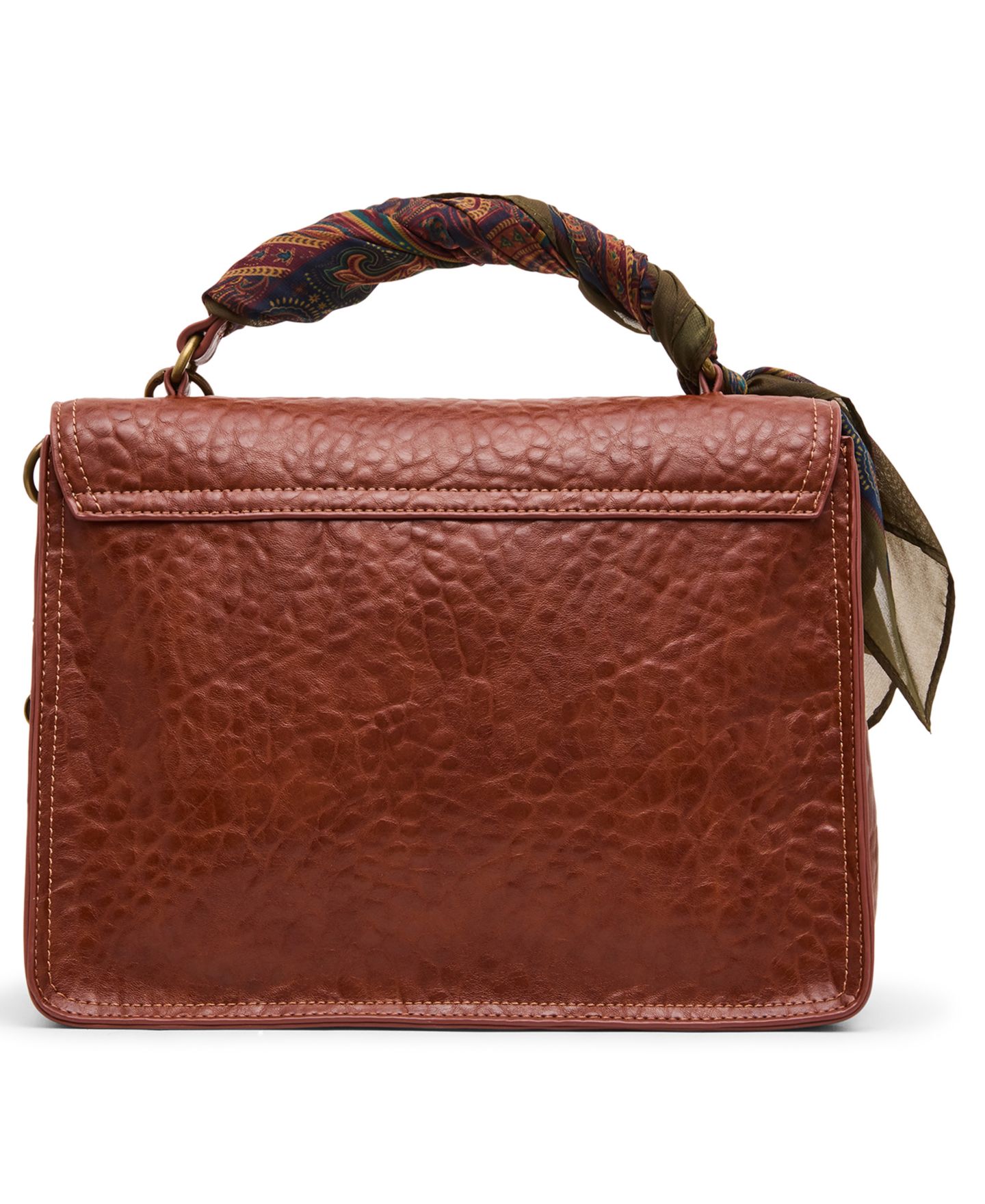 Женская сумка Steve Madden Theia Flap Small Satchel Handbag, цвет: Коньячный — фото 2