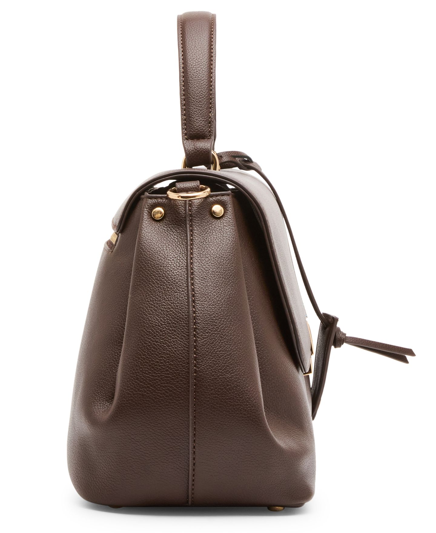 Женская сумка Anne Klein East-West Large Satchel Handbag, цвет: Тёмно-коричневый — фото 5