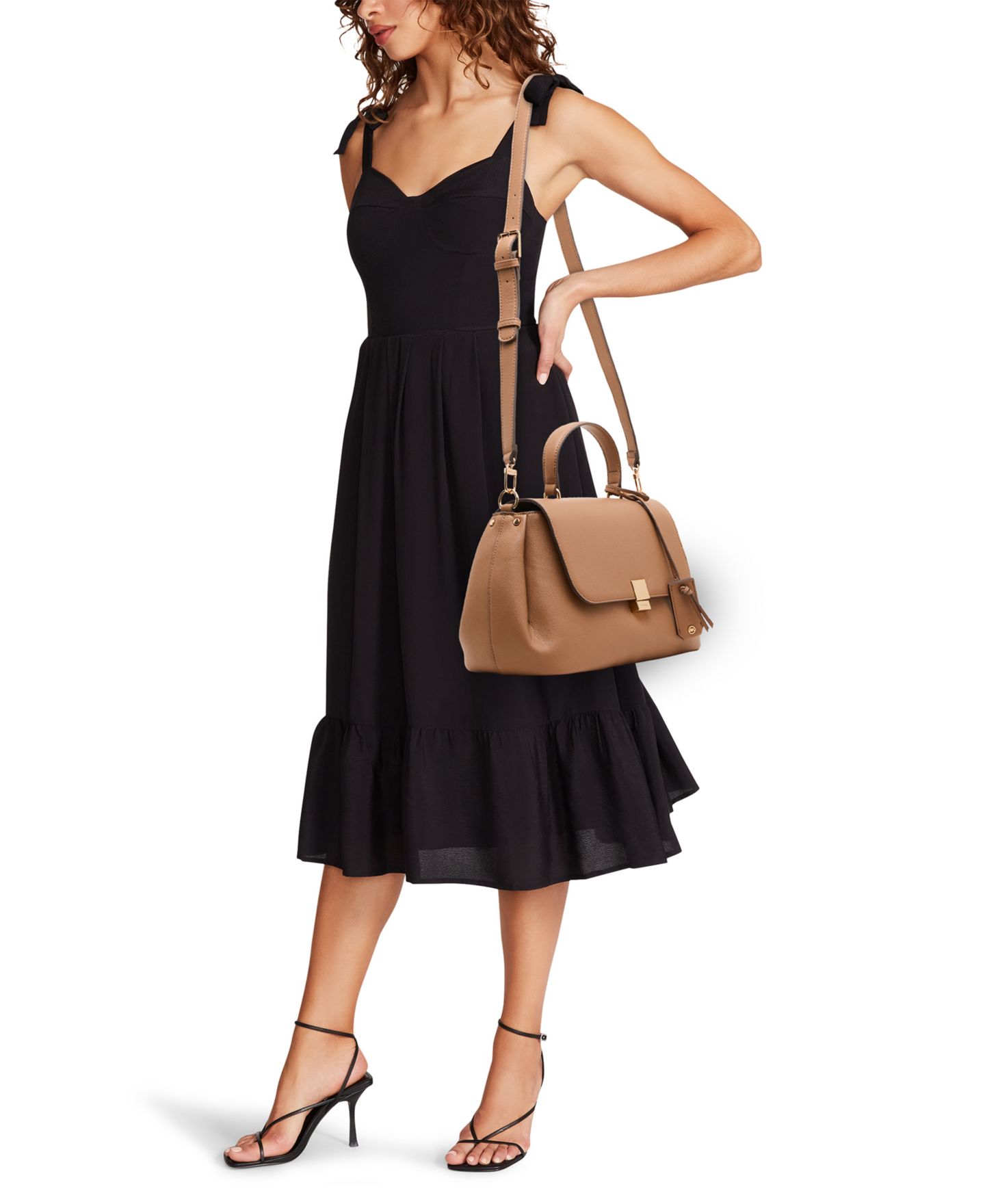 Женская сумка Anne Klein East-West Large Satchel Handbag, цвет: Тёмно-коричневый — фото 10