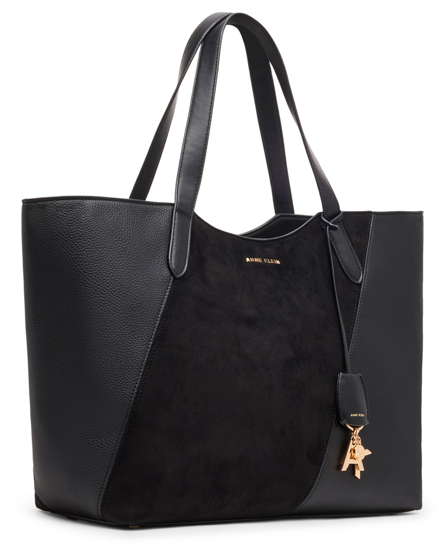Женская сумка Anne Klein Multi Pieced Large Tote Handbag, цвет: Чёрный — фото 3